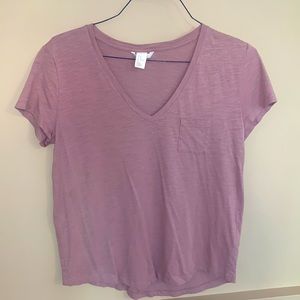 H&M basic pink tee